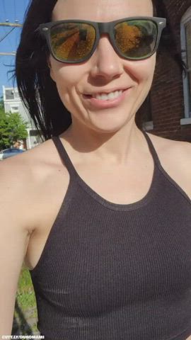 Amateur Boobs Exhibitionist Flashing Public Tits Porn GIF by duromami