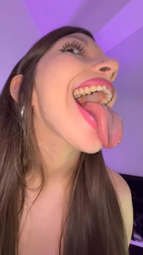 This long wicked tongue is swirling and ready to lick you until you lose control.
