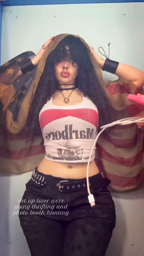 19honeysuckle 24/7 Alt Big Tits Bouncing Tits Curvy Goth cumslut milfnhoney urfavgothxx Porn GIF by temptedtigerxx