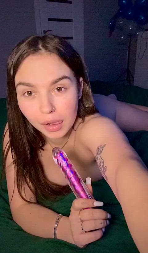 Animation BWC Brunette Dildo Facial Femboy NSFW Orgasm Pussy Sissy Porn GIF by lovesofa