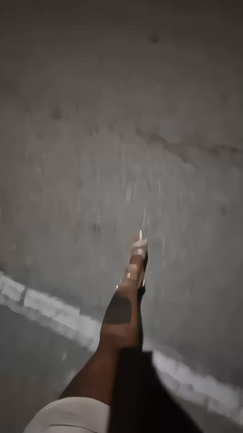 Dancing and flashing in the street!