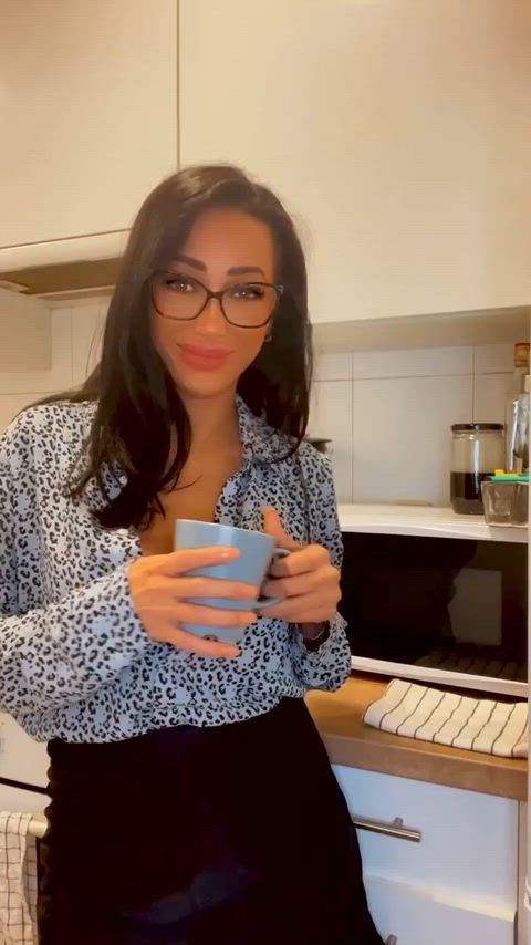 Imagine starting every morning with this hungry wife on your cock