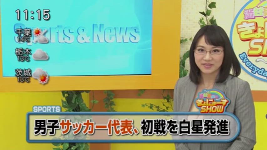 Titty Love in The News Room