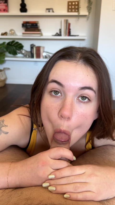 Feeling his cock throb in my mouth is heaven