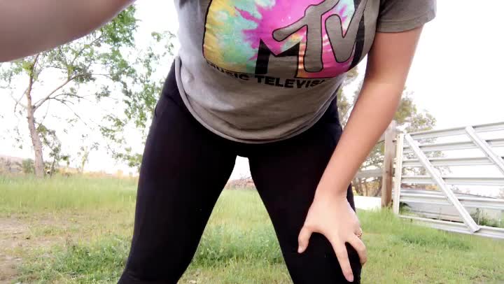 Outside jiggly titty drop
