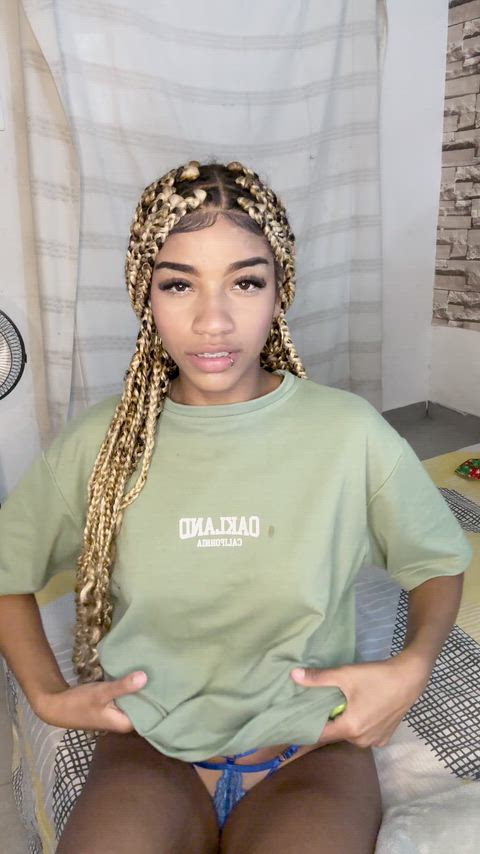 The reveal of my blue lingerie