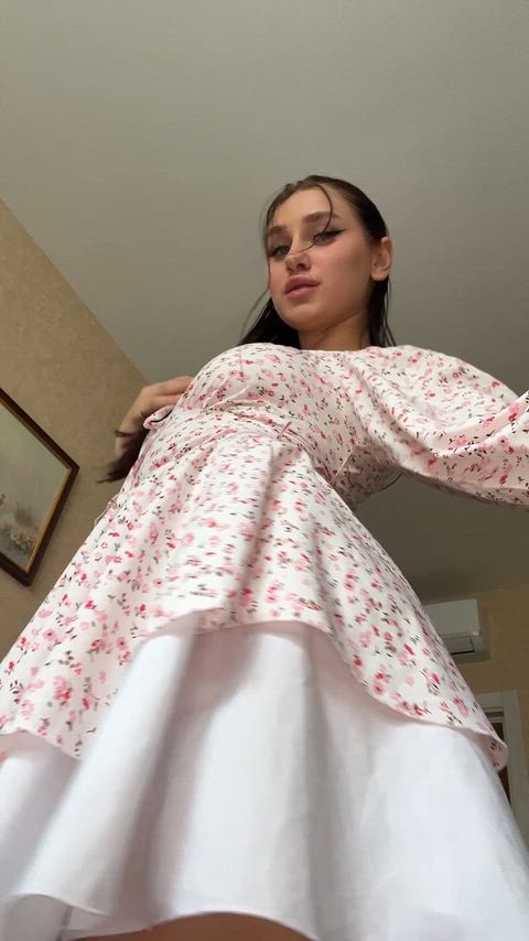 Do my panties look sexy under my skirt?