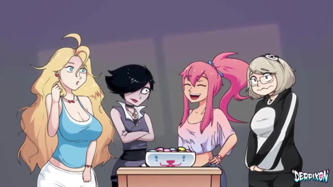 Bunny man makes loser of the game his cum slut