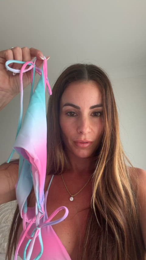 Daddy’s not home… you can play with mommy’s big tits