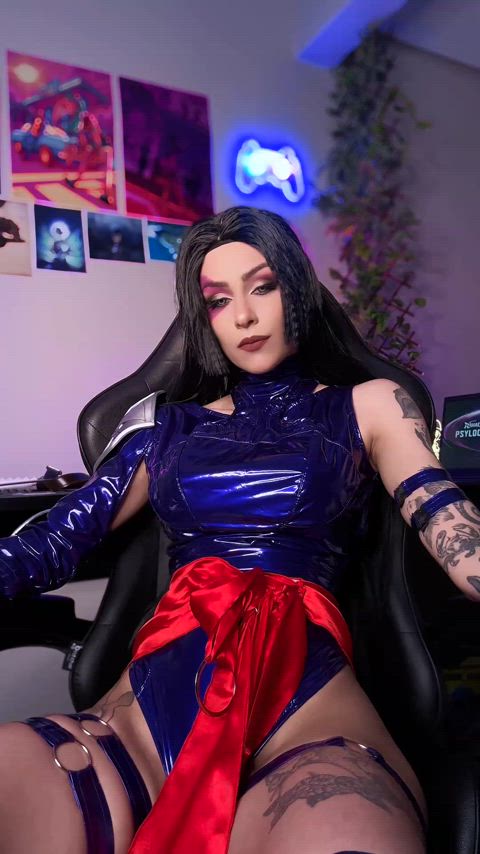 Psylocke cosplay (by Nicky Brum)