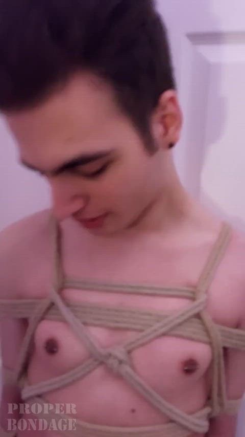 (22) Bound and dick slapped