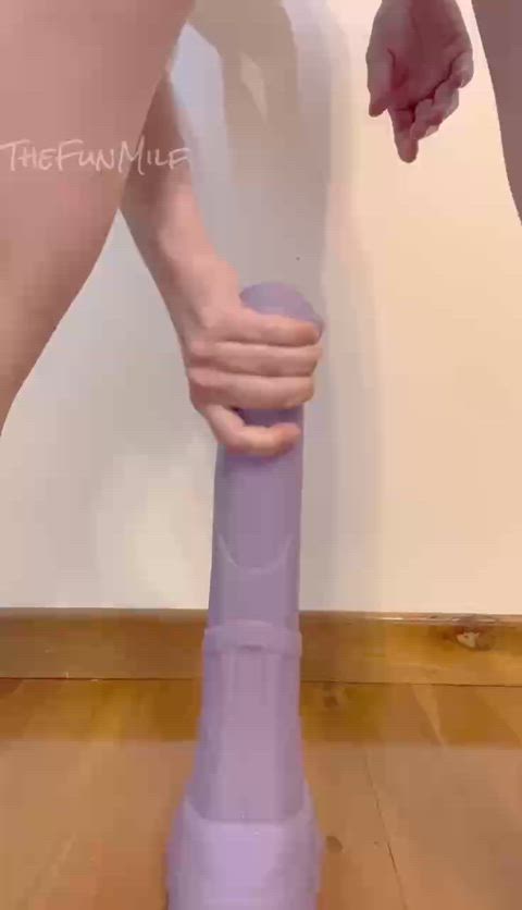 Bad Dragon Dildo Huge Dildo MILF Squat Fuck Porn GIF by thefunmilf