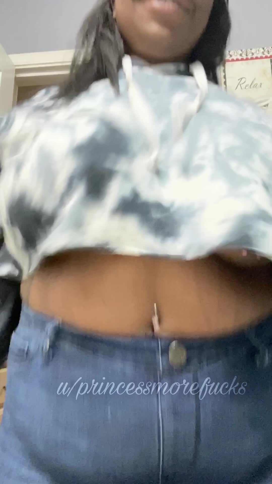 Should I put on my bra before I go to the store, or just stay like this?