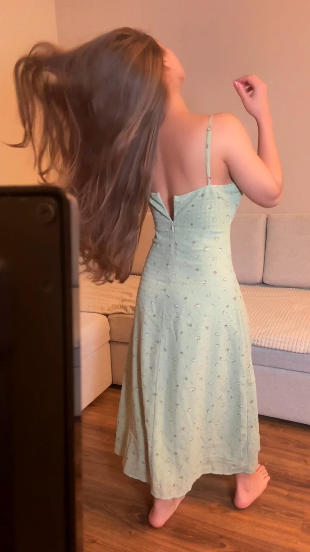 Today was a wonderful and a little difficult day, but now I'm home and I want to take it all off