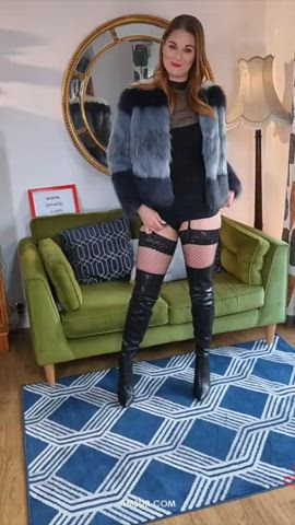 Ass Big Ass Boots Booty British Fishnet Lingerie Porn GIF by adultprime