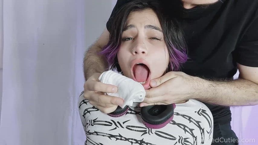 Angel got a very tight tape gag