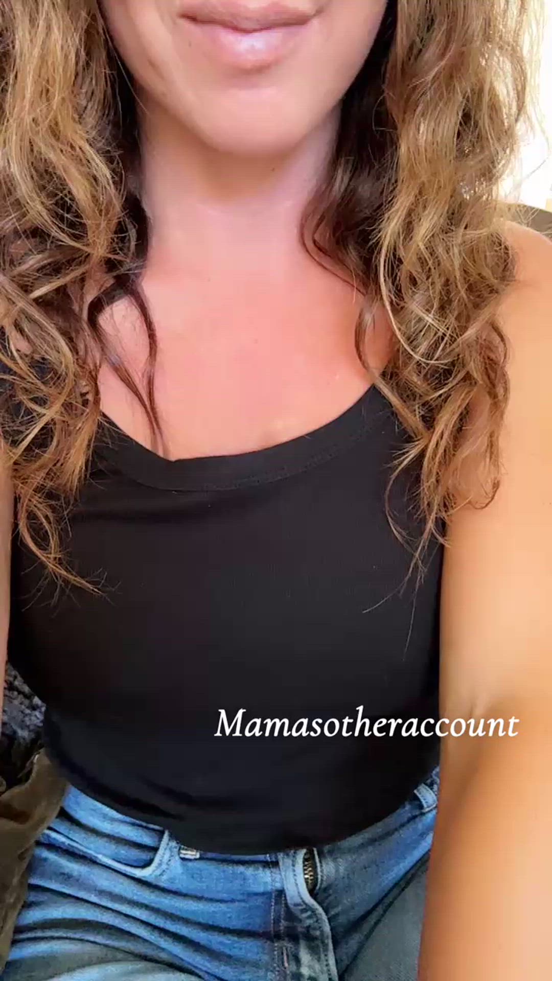 Mom tits can be hidden well