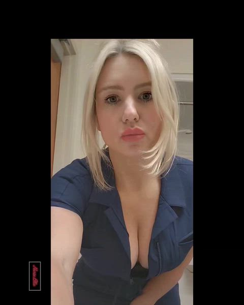 Your nurse is hiding something under her scrubs.