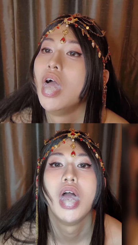 Asian whore swallows cum by femmebunnycd