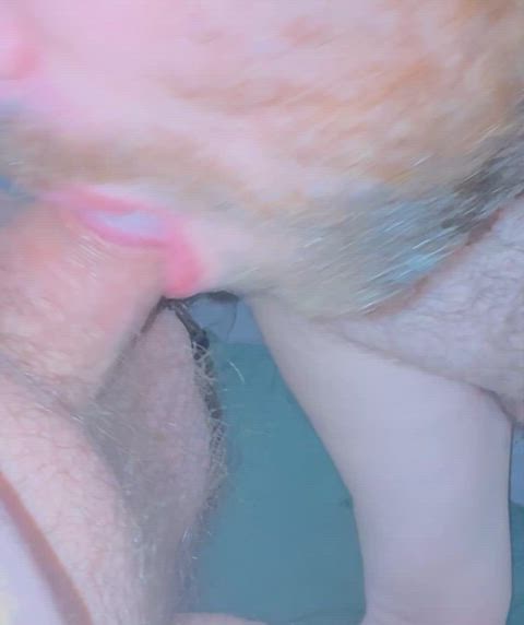 I love the way he tastes after work.