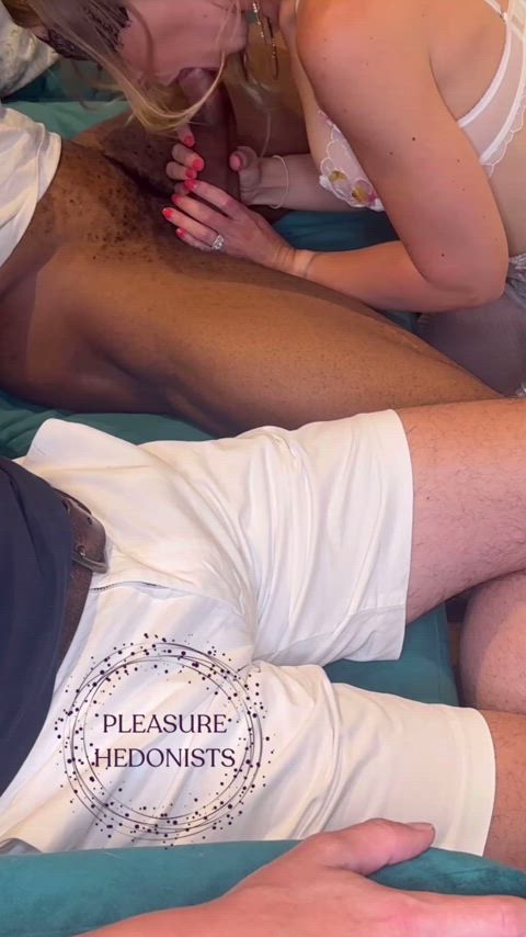 Not sure who enjoys me blowing other men more, me or hubby