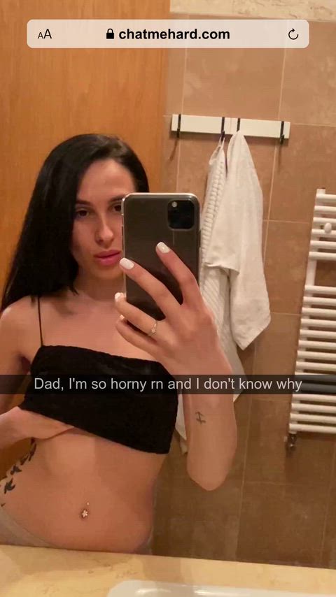 My pussy was aching so badly for dick, so I messaged dad