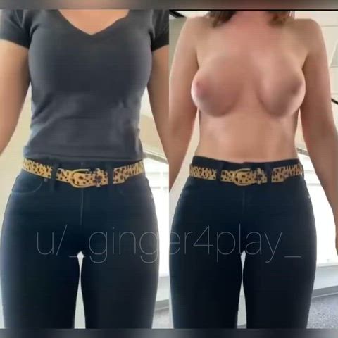 Amateur Big Tits Homemade Hotwife MILF Pawg Solo Wife ginger4play Porn GIF by ginger4play2