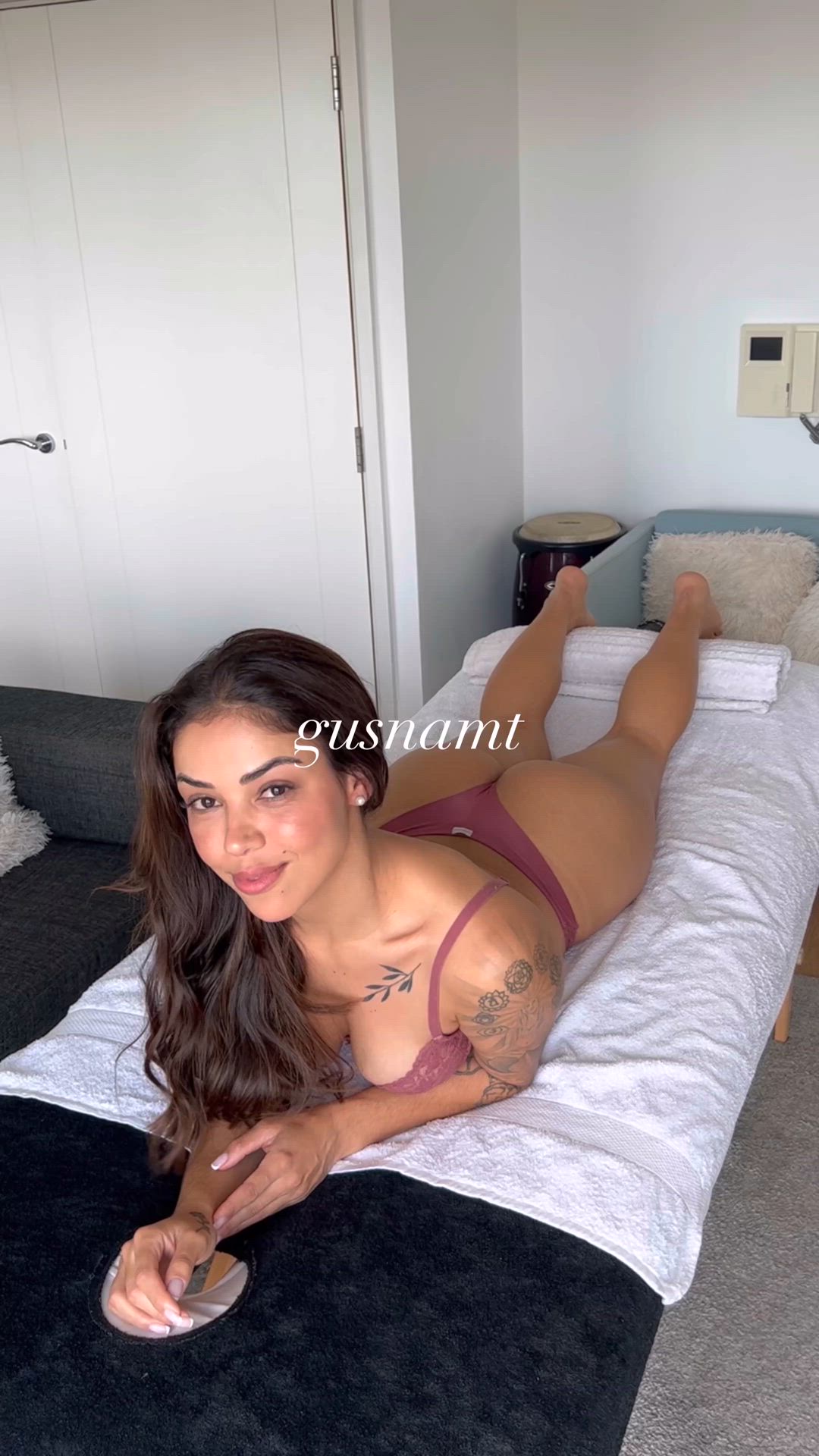 Giving her the massage that makes her pussy throb