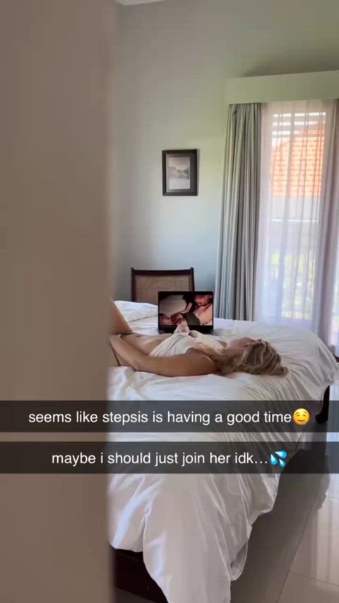 i thought i was home alone but he caught me..