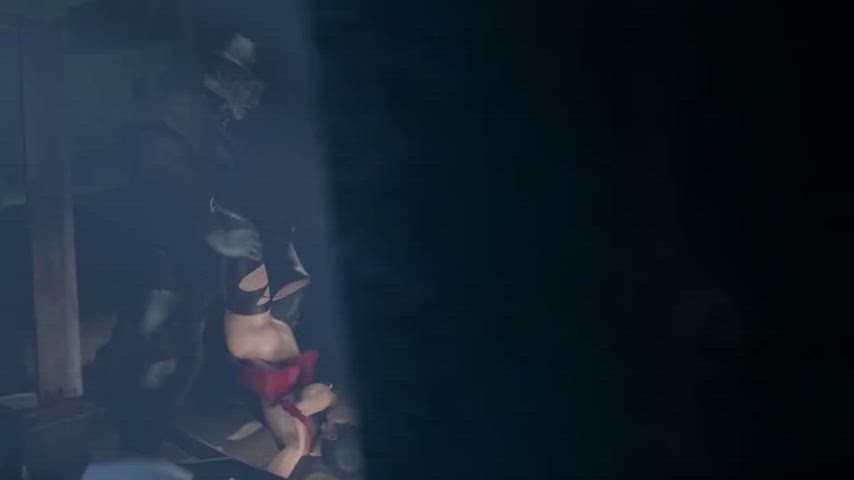 Leon watch Ada taken by Mr.X (opiumud)