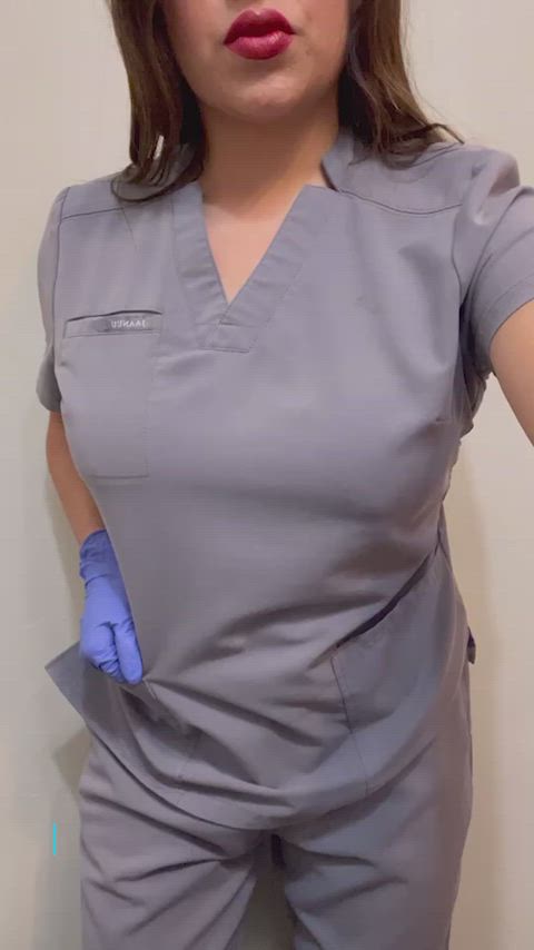 Milf titty drop at work