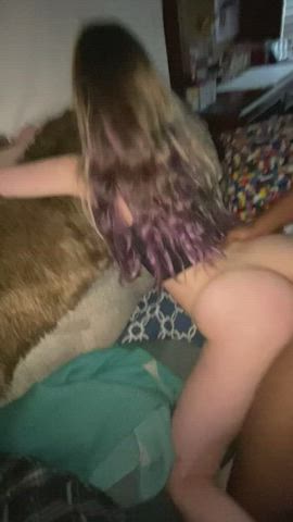 Creampied her 18 Years Old petite ass