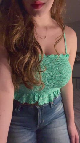 Babe Big Tits Boobs Brunette Homemade Huge Tits Natural Tits OnlyFans Solo Tits Porn GIF by lamsinka89