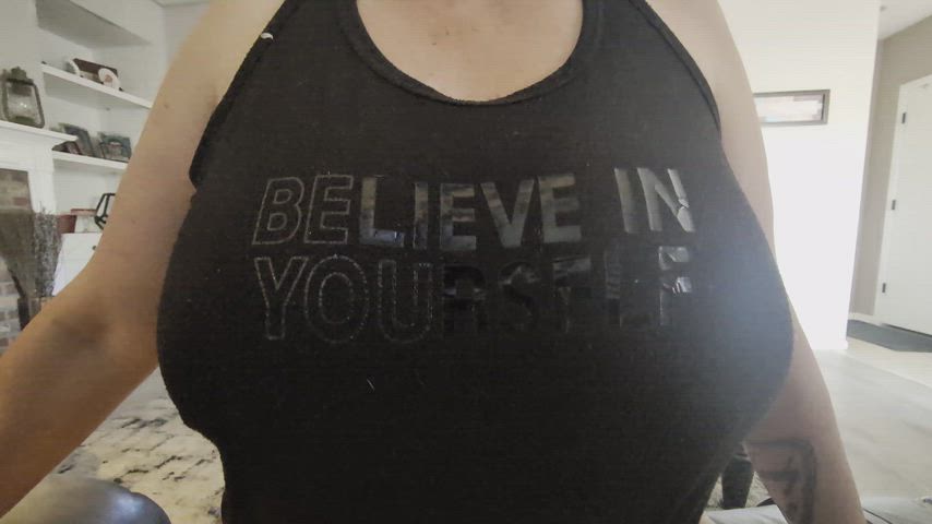 Amateur Big Tits Boobs Homemade Hotwife Huge Tits MILF Natural Tits OnlyFans Porn GIF by justjuicyjulz