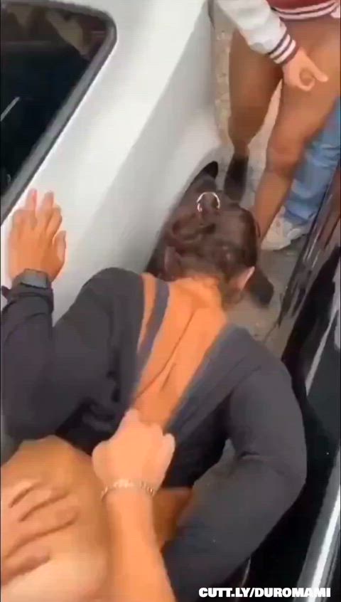 Amateur Gangbang Public Slut Threesome Trashy Trashy Boners r/CaughtPublic Porn GIF by duromami