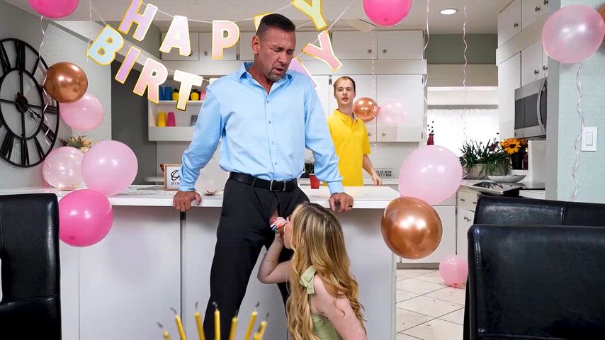 Daisy's 18th Birthday Gift Is a Hard Fuck from Her Step Dad