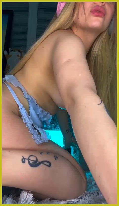 Big Ass Big Tits Cock Jerk Off Male Masturbation OnlyFans Sissy Thick Trans Woman Tribute Porn GIF by unearthly_temptation