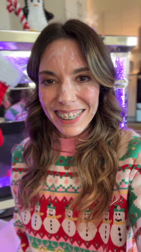 Holiday special -- my cutest vid with a full cum drench