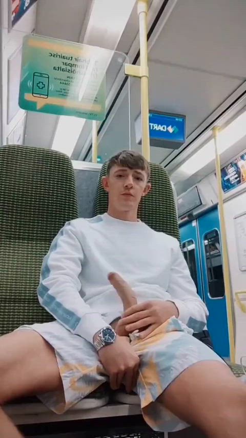 Jerking off on mass transit