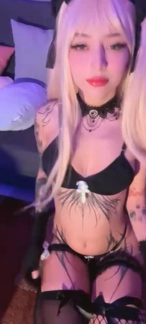 Will you cum on my pretty face?