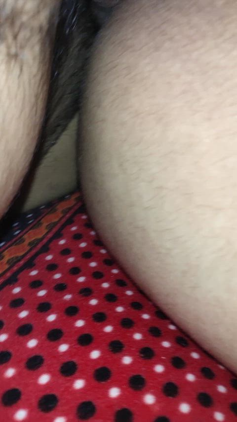 Rubbed on her ass after making her suffer