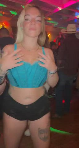 Boobs Club Exhibitionism Exhibitionist Flashing Nightclub Public Tits Porn GIF by duromami