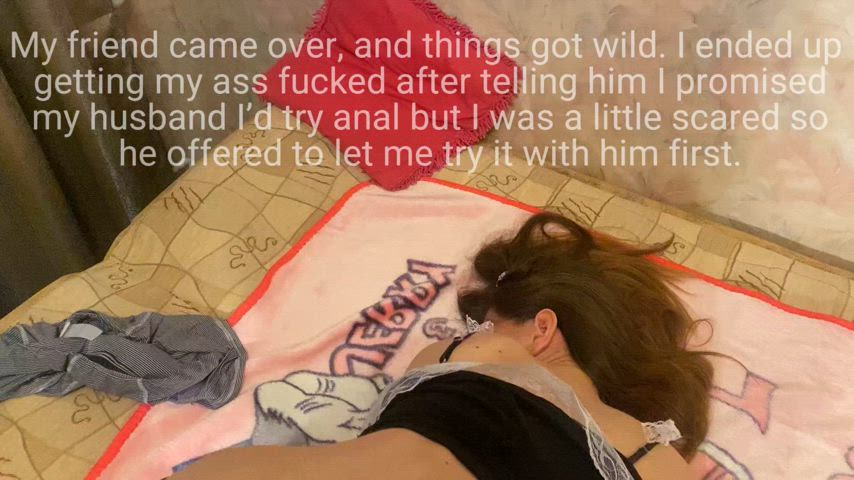 My friend came over and things got wild I ended up getting my ass fucked