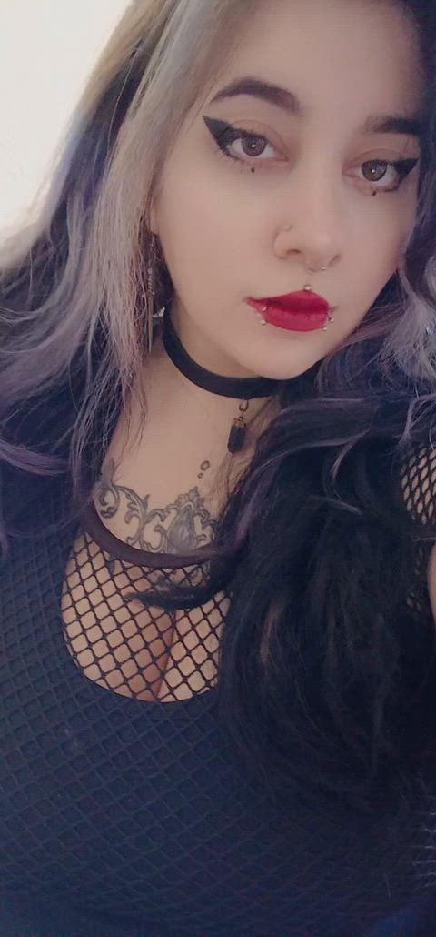 Alt Amateur Big Tits Goth Latina Nipples OnlyFans Raven Solo Tits Porn GIF by raven.roth