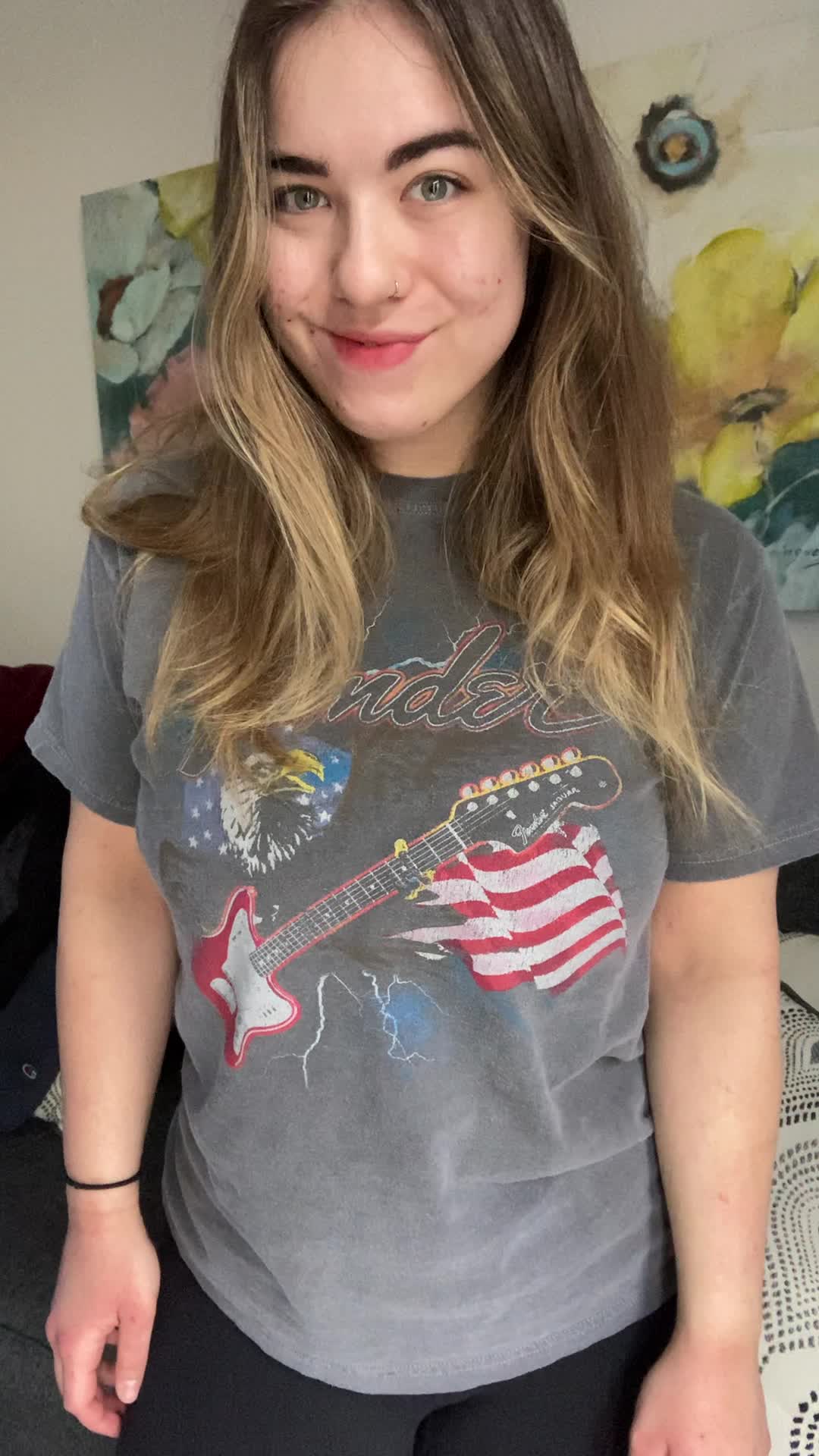 bouncin out of a comfy t-shirt ;)