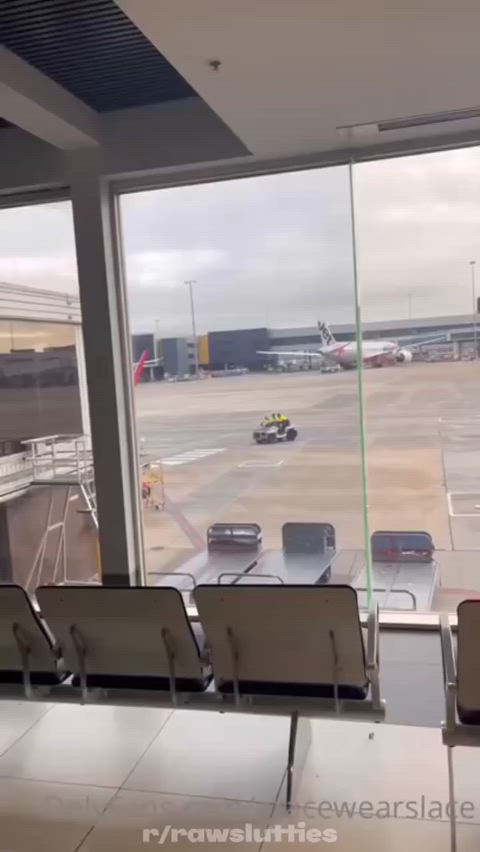 Big Ass Busty Brunette Amateur Doggystyle Missionary POV in Public Airport