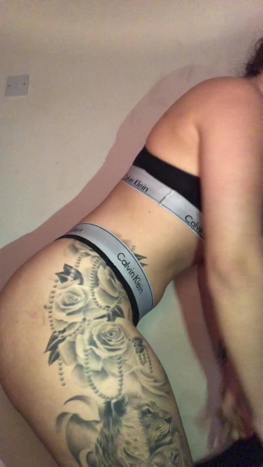 Watch her put on pants