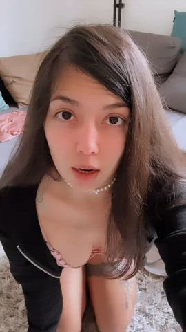 Playing naughty and teasing for daddy