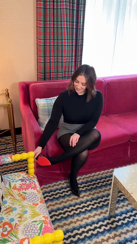 Crossed legs, and yes I know the effect