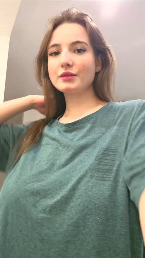 Next-door girl with tits like these… suck or nah?